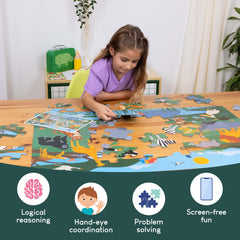 BONNYCO iguana puzzle invites sensory jungle exploration and learning