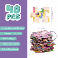 Bonnyco unicorns image to boost color recognition and collaboration during puzzle time.
