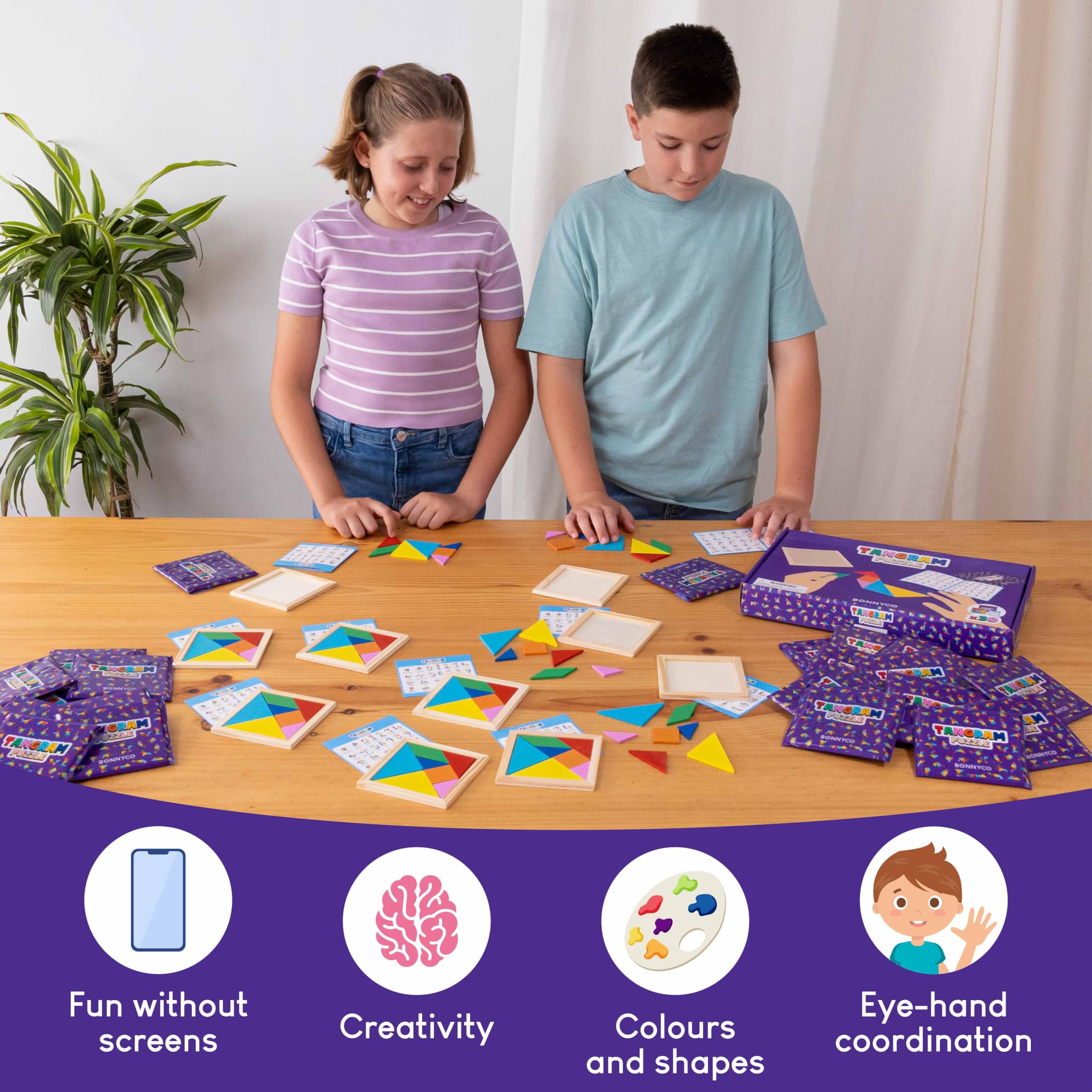BONNYCO Goody bag tangram favors ready to gift