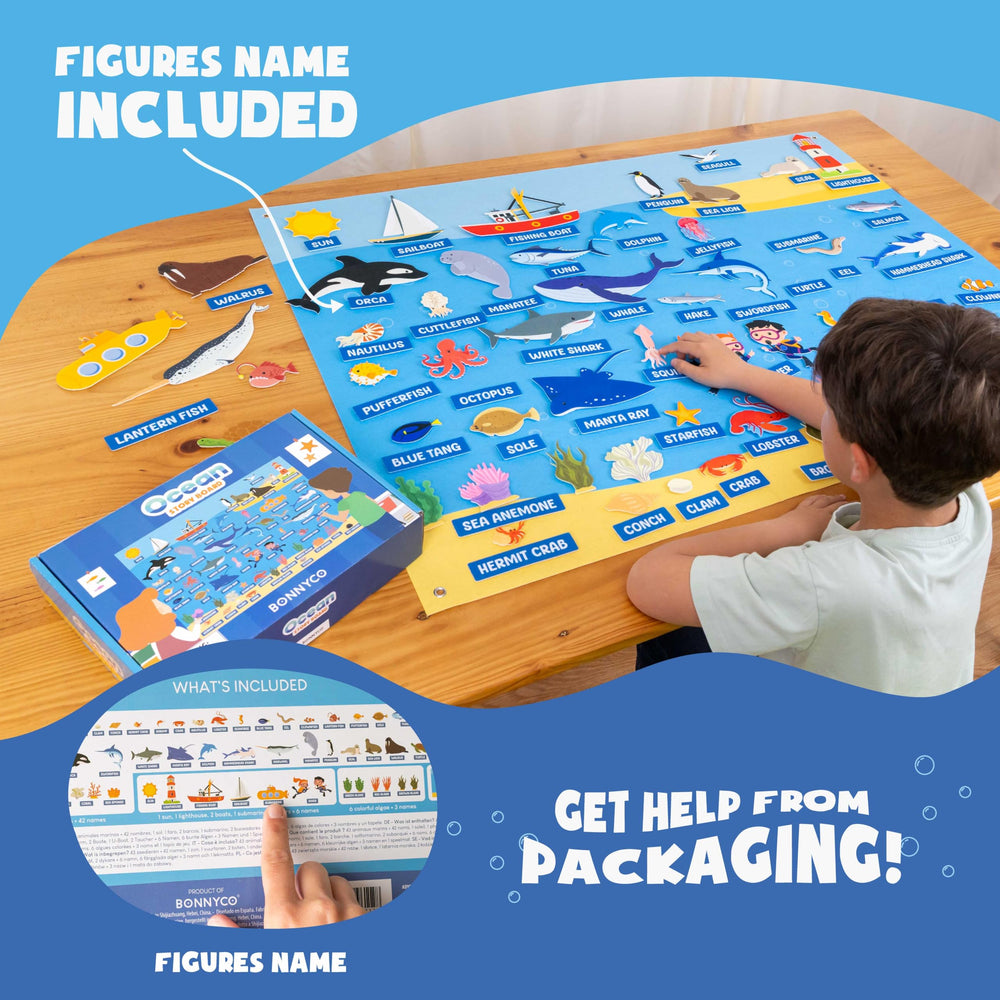 BONNYCO ocean elements collection including lighthouse and boats supports themed lessons.