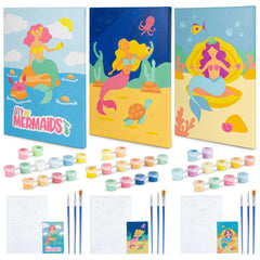 BONNYCO Mermaid canvas 1 with vibrant colors and glow-in-the-dark details for kids