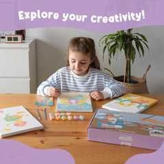 BONNYCO Mermaid canvas 8 arrives with hooks and hangers for easy display