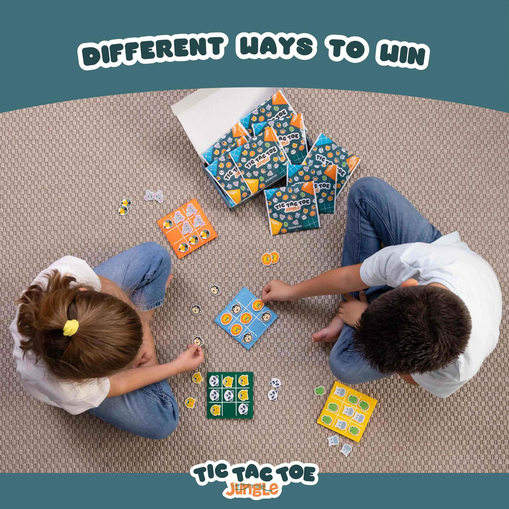 BONNYCO Jungle-Themed Tic Tac Toe designed for ages 3 and up.