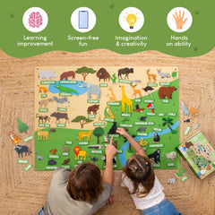 Toddler-friendly pieces designed for small hands and easy handling