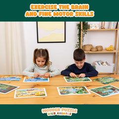 Bonnyco puzzle model sheets, visual guides assist young players in matching patterns