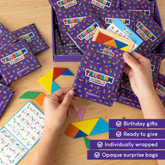 BONNYCO Wooden tangram blocks with smooth edges for safe play