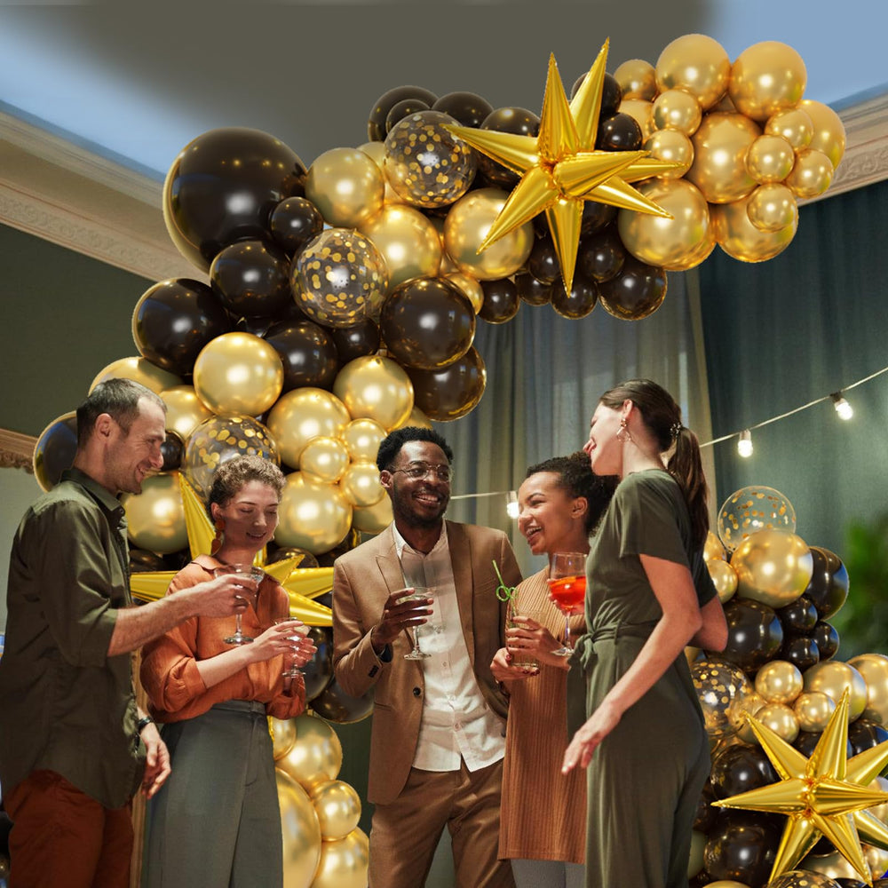 Bonropin explosion star 11in balloons create eye-catching focal points.