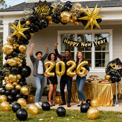 Bonropin explosion star foil balloons serve as eye-catching focal points