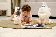Booba room decor display, inviting addition to a kid's shelf or bed.