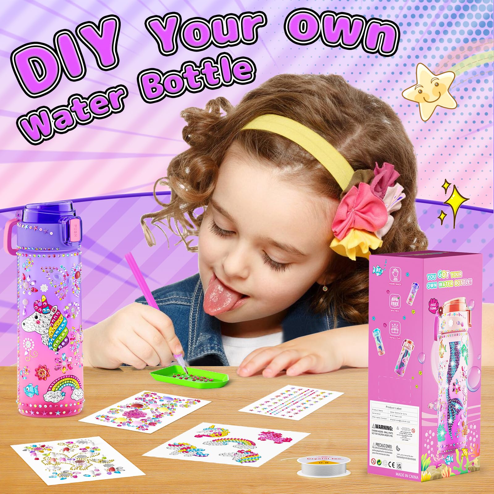 BOOH bracelet making kit includes durable beads and easy to use strings.