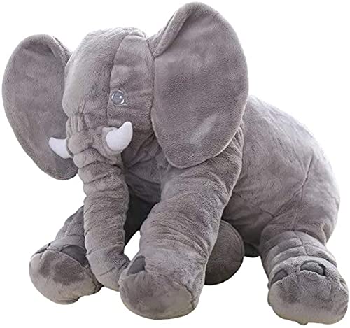 BOOJALOO giant elephant plush fabric texture close-up emphasizing velvet feel