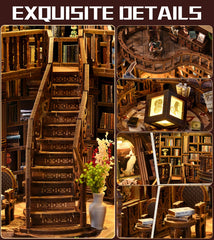 BookTop Dreamy Book Hall kit detailed parts arrangement during build