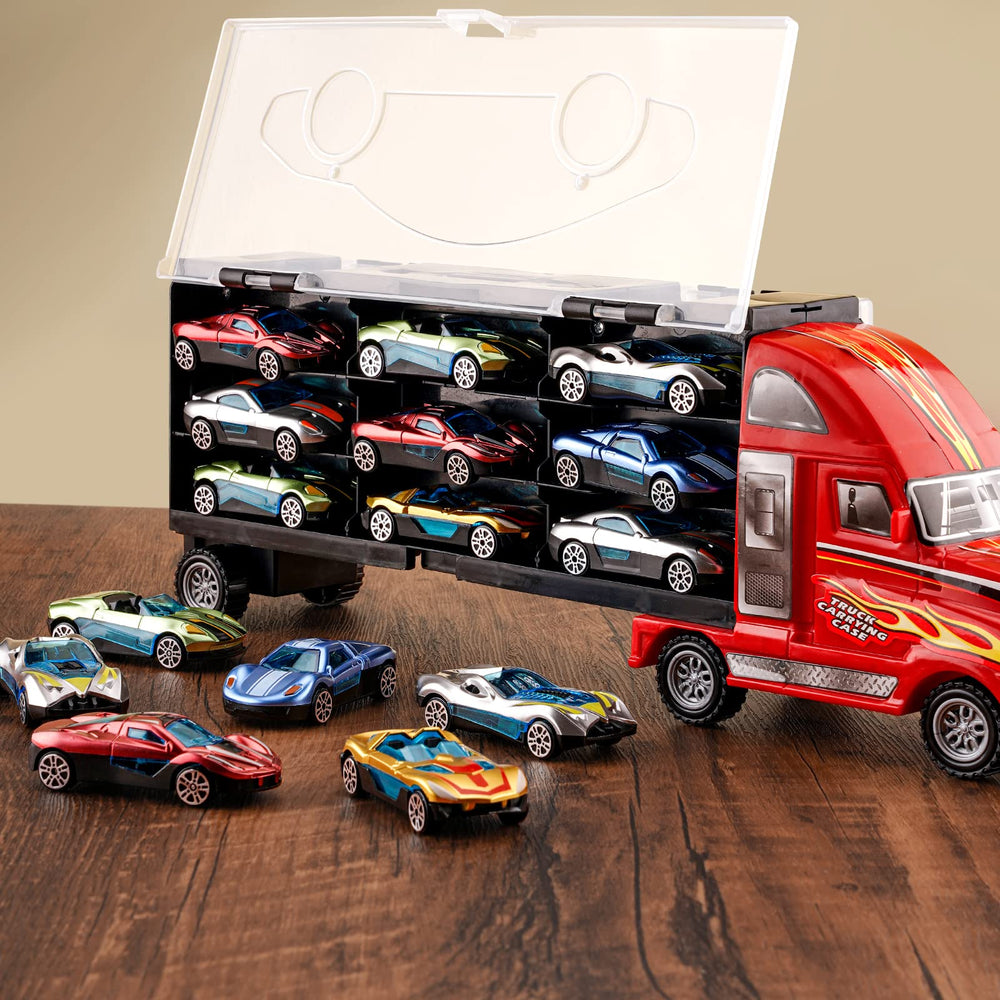 BoomCaCa 18-sport-cars-storage-display highlights easy organization.