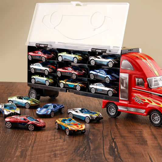 BoomCaCa 18-sport-cars-storage-display highlights easy organization.