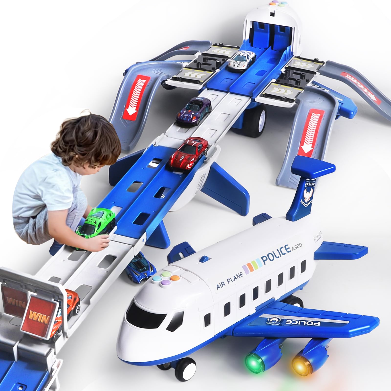 BoomCaCa Unfolded Track Size: spacious layout for multi-car racing.