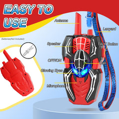 BoomCaCa walkie talkies used in outdoor backyard setting