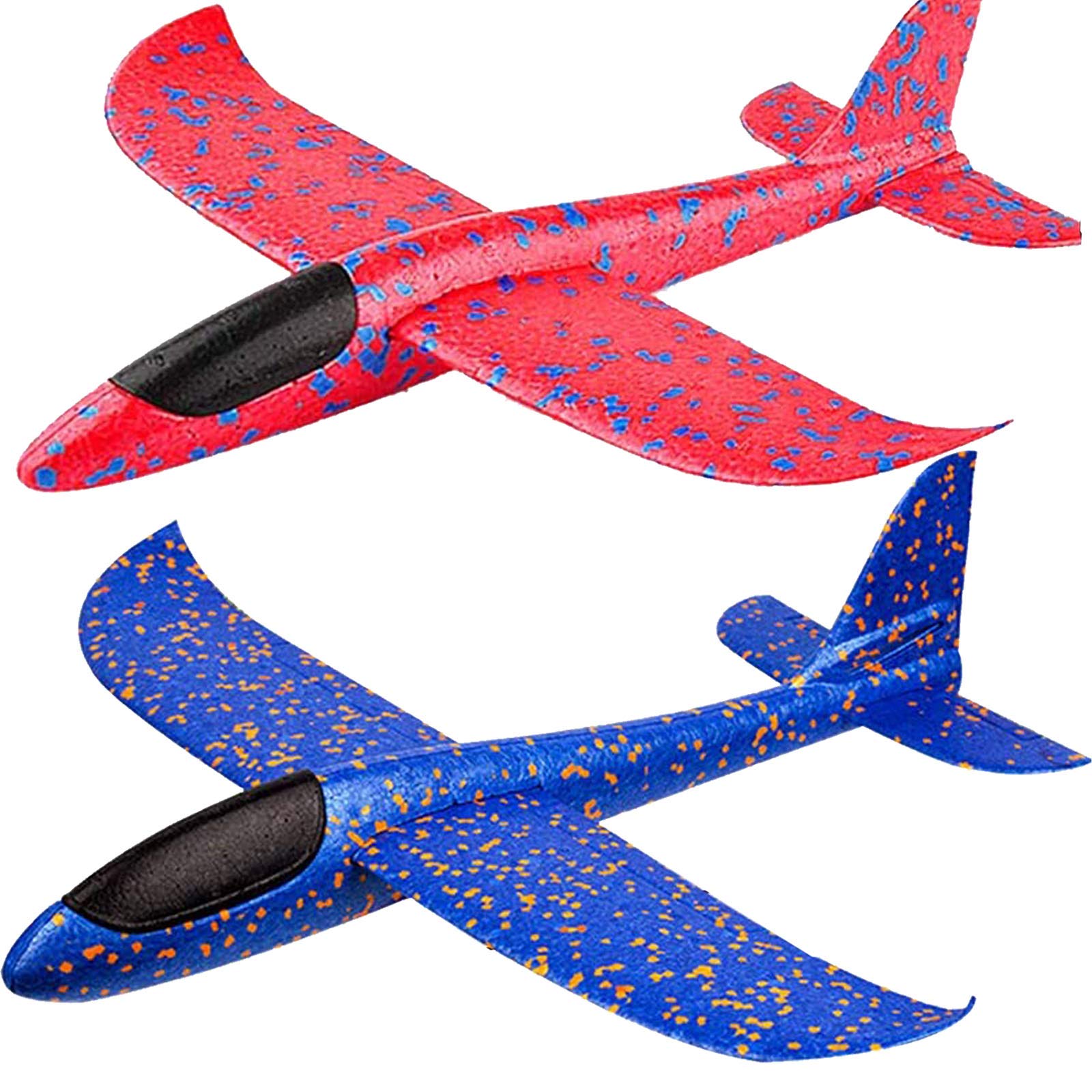BooTaa 2 Pack foam planes in glider flight mode for outdoor fun.