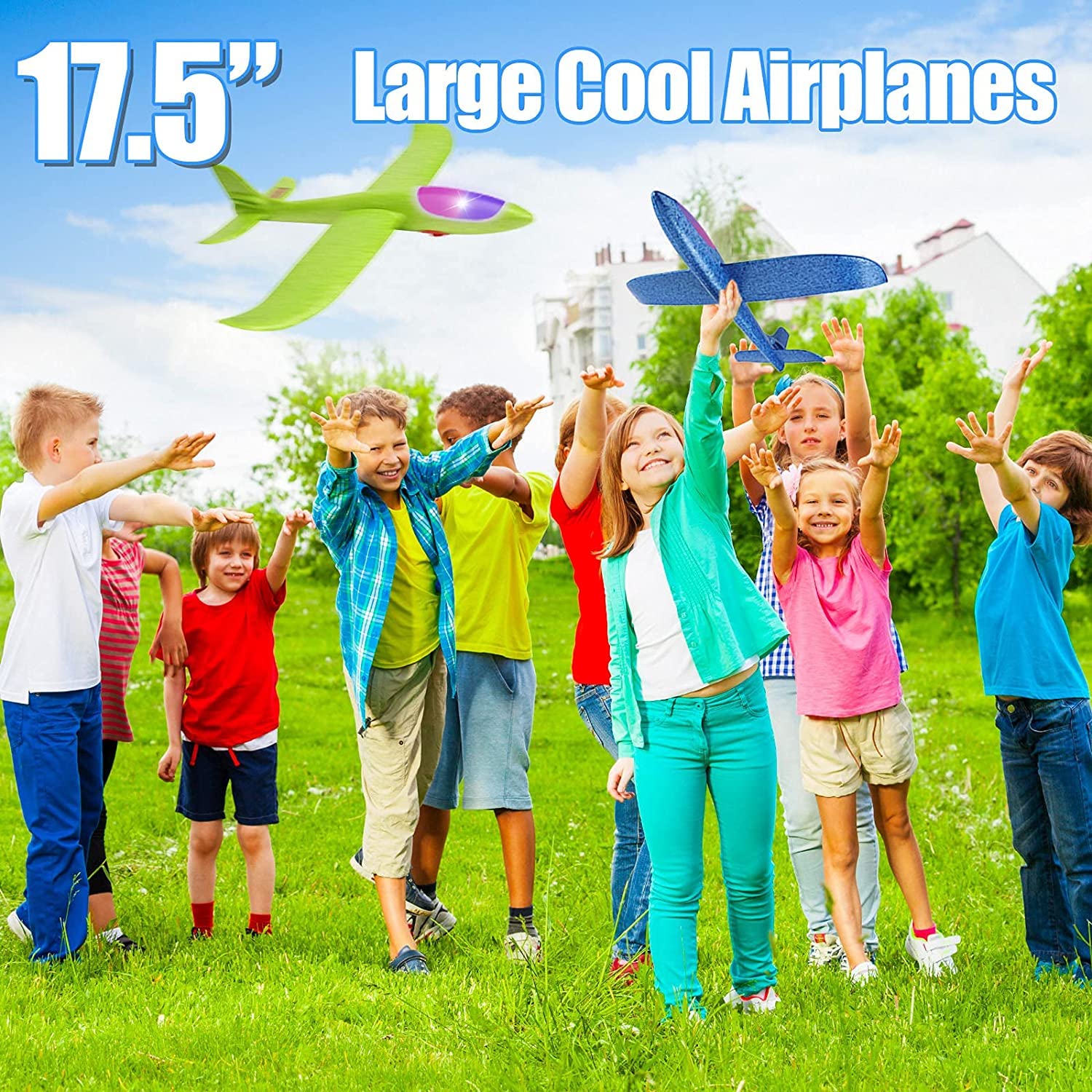 Bootaa foam airplane showing tail holes for mode switching during play.