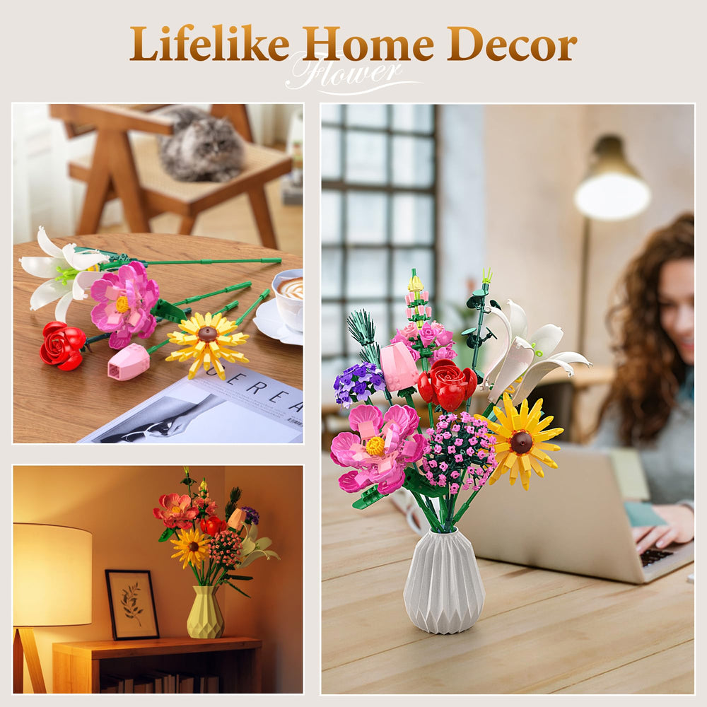 Booyuer DIY bouquet instruction manual guides creative arrangement at home.