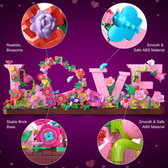 Booyuer pastel rose and flower elements to brighten your decor