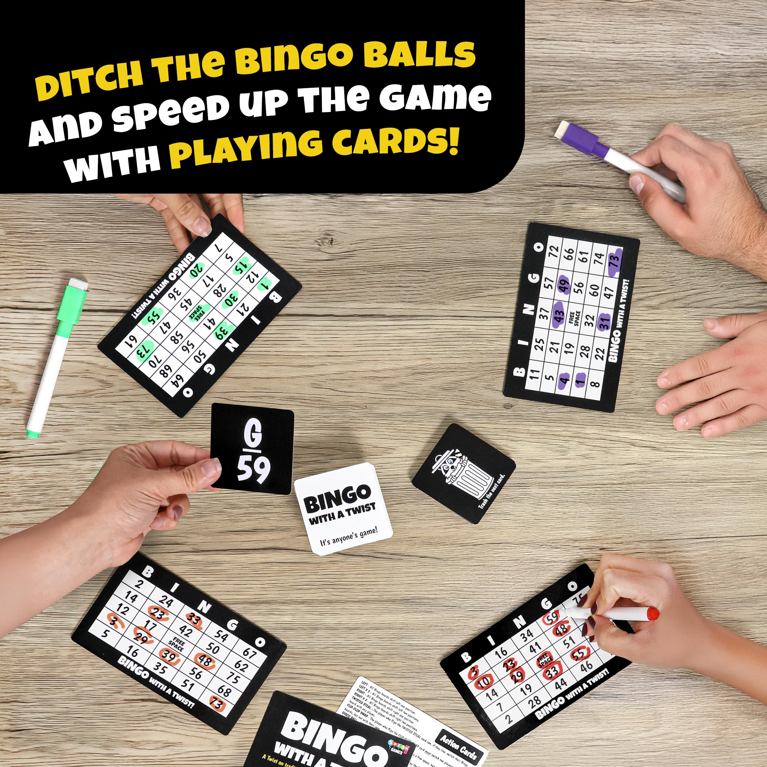 Boozie Bingo game night setup, inviting friends and family to play.