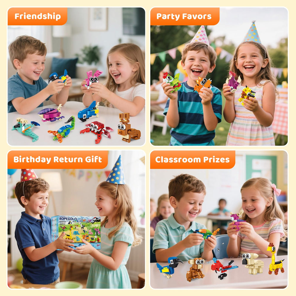 BOPEGOLO zebra animal blocks for colorful classroom prizes and play