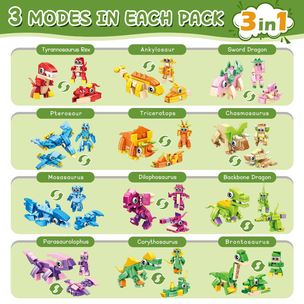 BOPEGOLO dinosaur assembly instructions guiding easy, collaborative building
