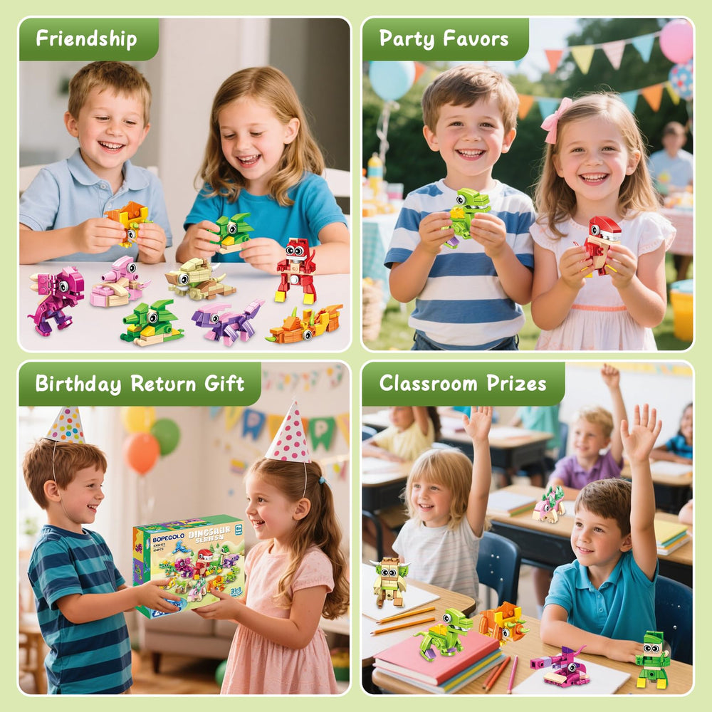 BOPEGOLO kid-friendly dino toys suitable for solo or group activities