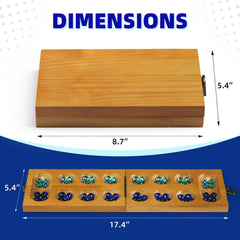 BOPIPA Mancala set shows 56 colorful beads for extended gameplay.