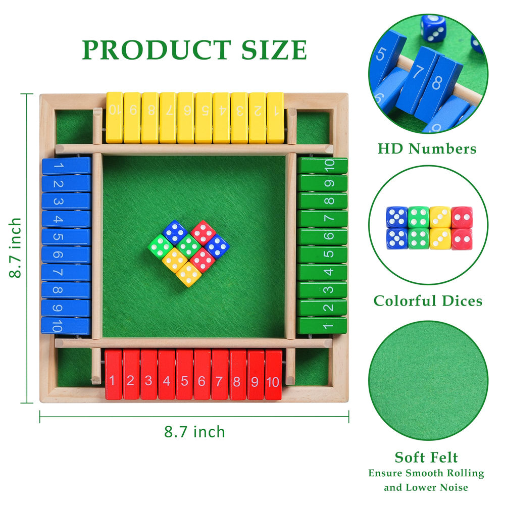 BOPIPA Shut the Box compact portable design ideal for parties and trips