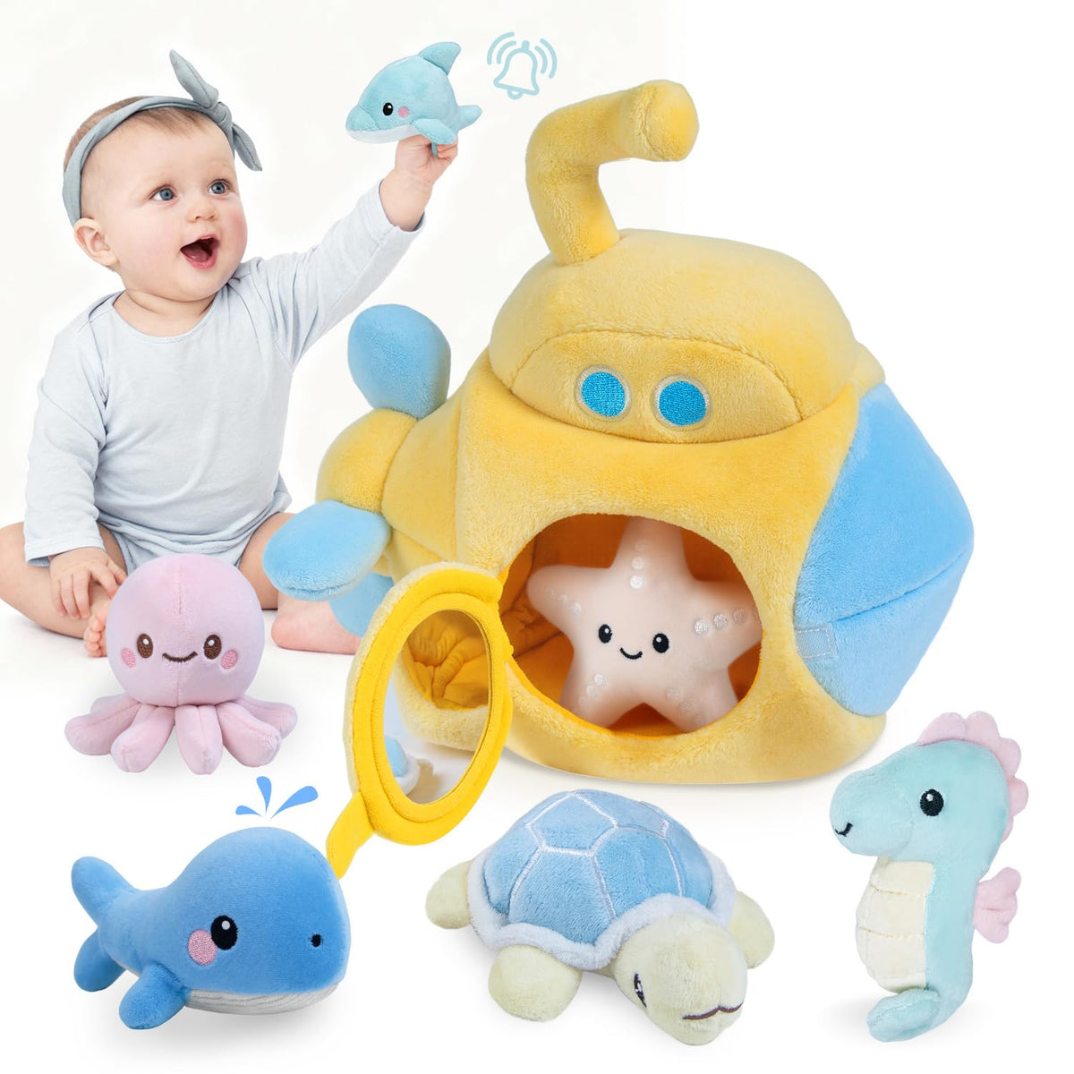 Bopopo submarine with ocean animals for engaging sensory play
