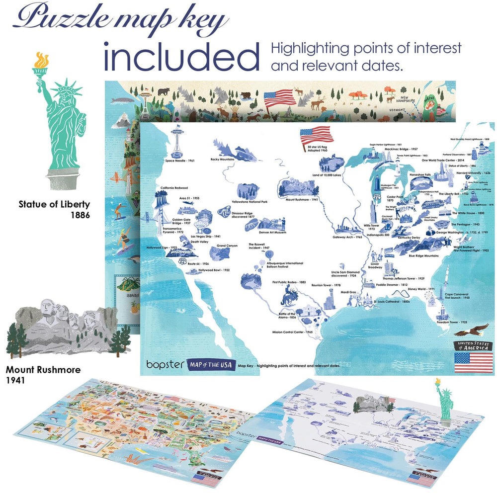 Bopster eco-friendly card puzzle uses 100% recycled material