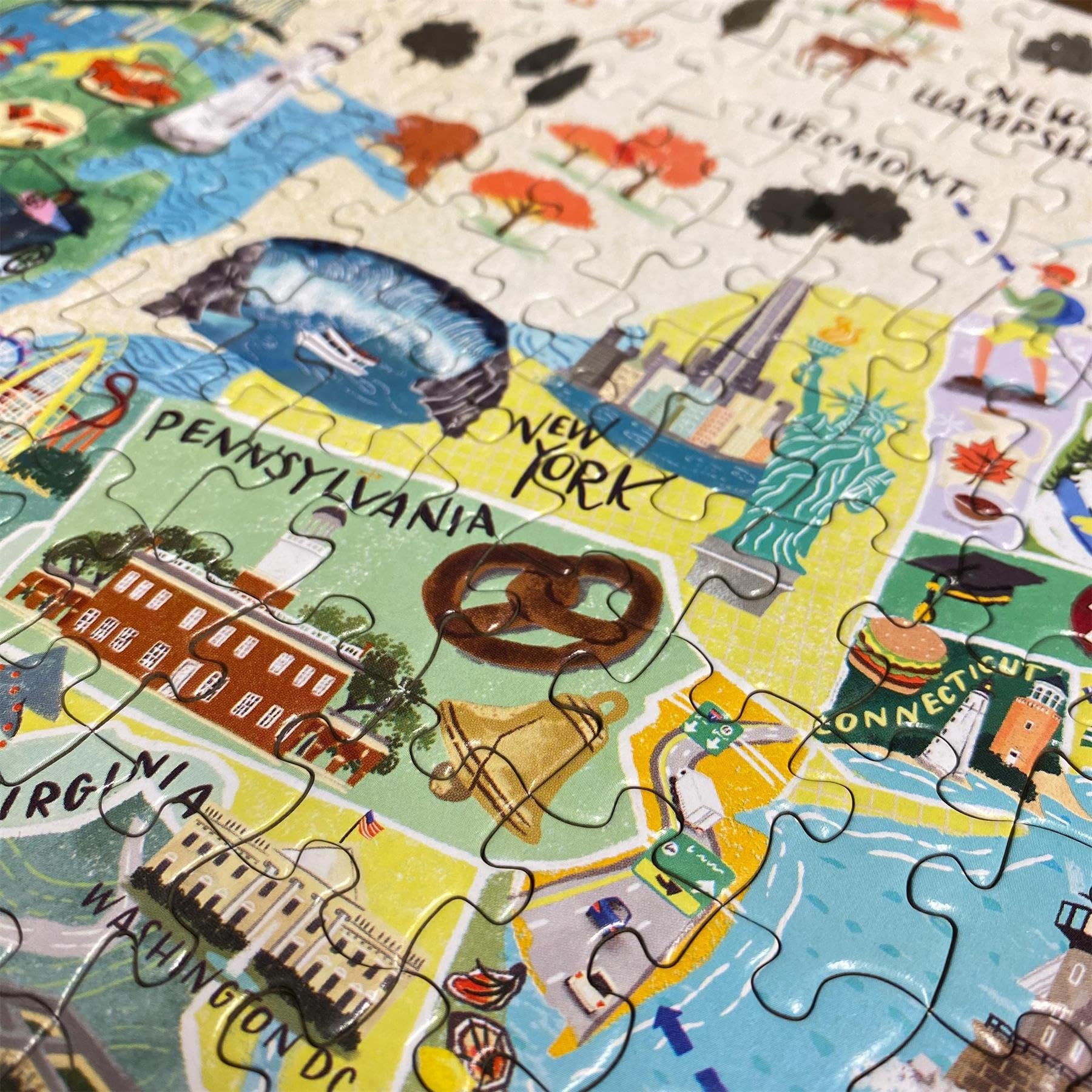 Bopster USA map puzzle packaging, sturdy box ready for gifting