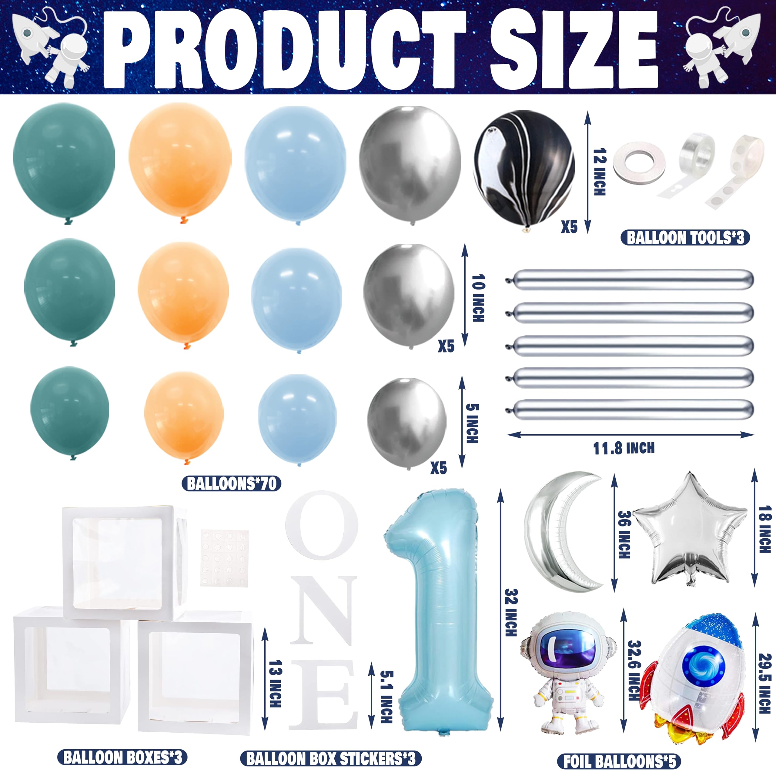 BORAMDO cupcake toppers bring cosmic color to treats.