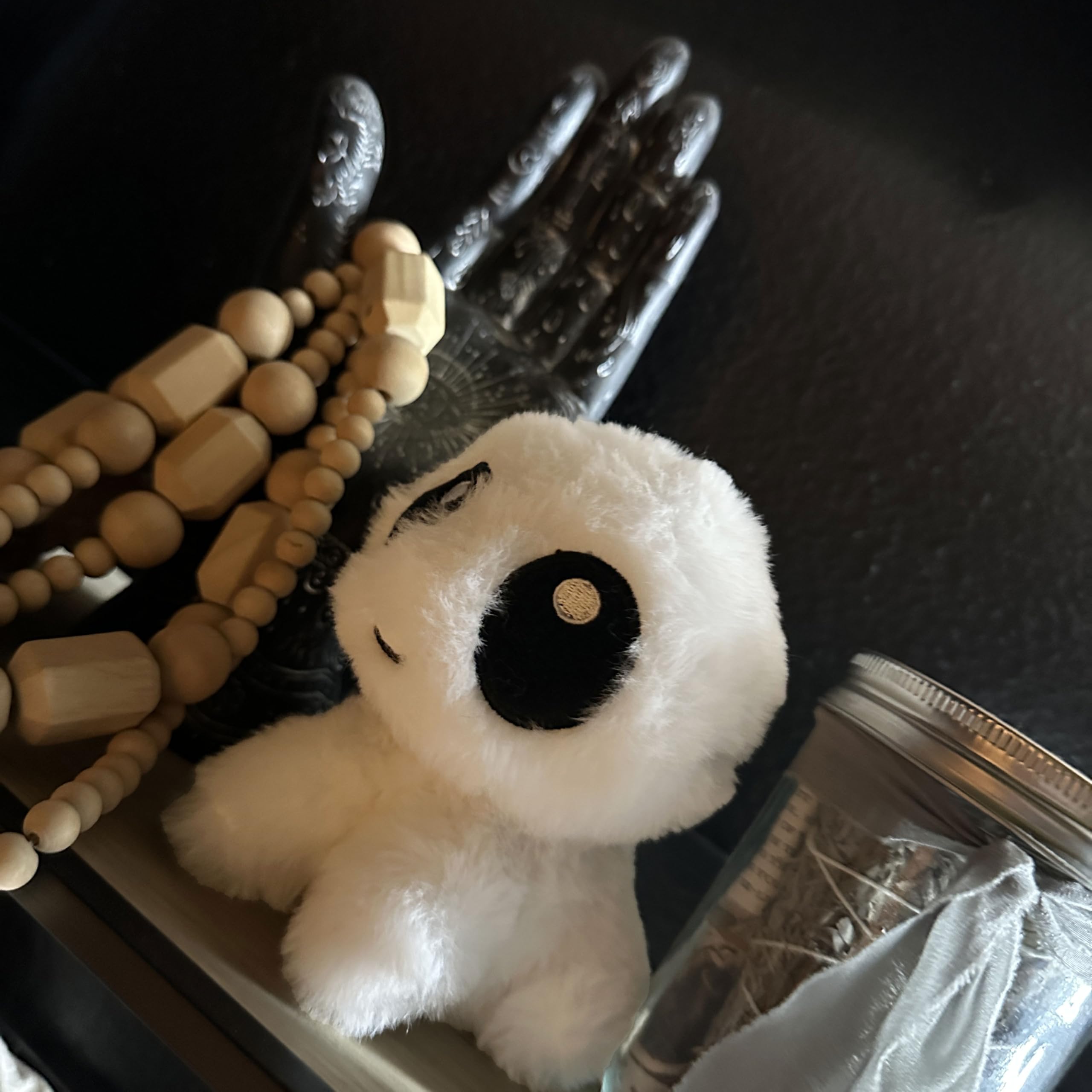 Borbs TBH Yippee Creature Plush beads closeup showing weighted interior for fidget-ready moments