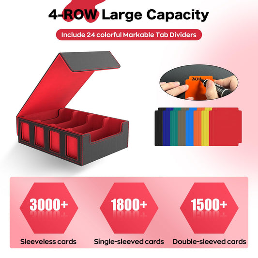 BORISI box shows 24 color dividers for organized sorting of cards.