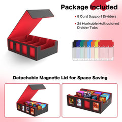 BORISI versatile storage suitable for MTG, Yu-Gi-Oh!, Pokémon, and more.