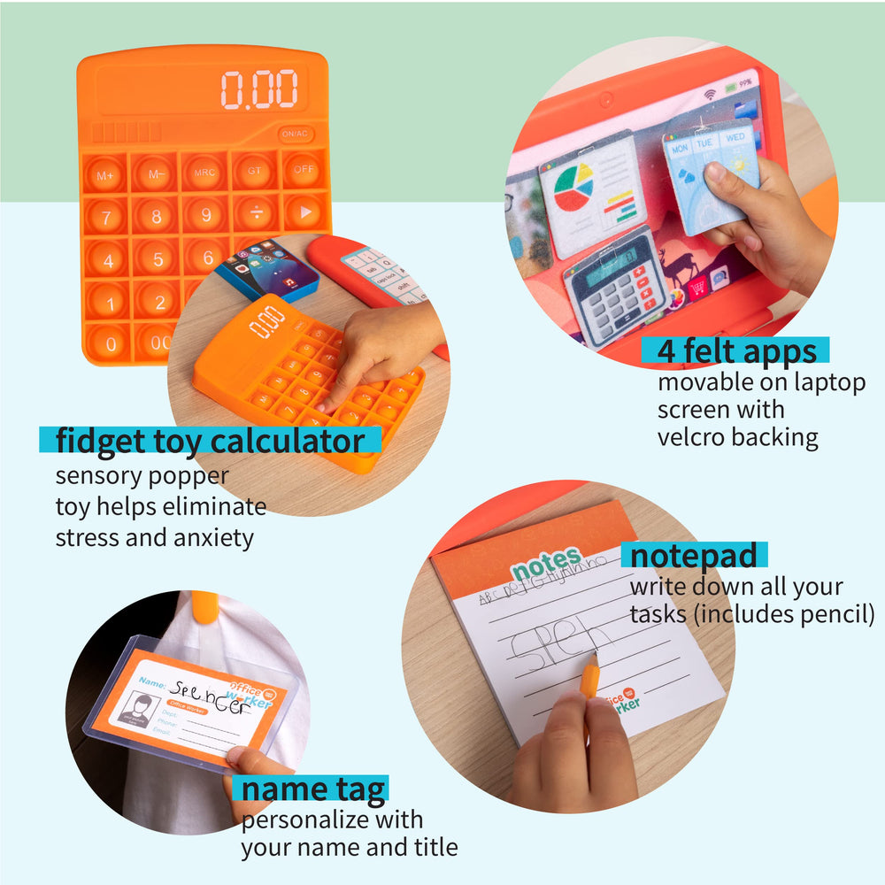 Born Toys name badge adds a professional touch to pretend work