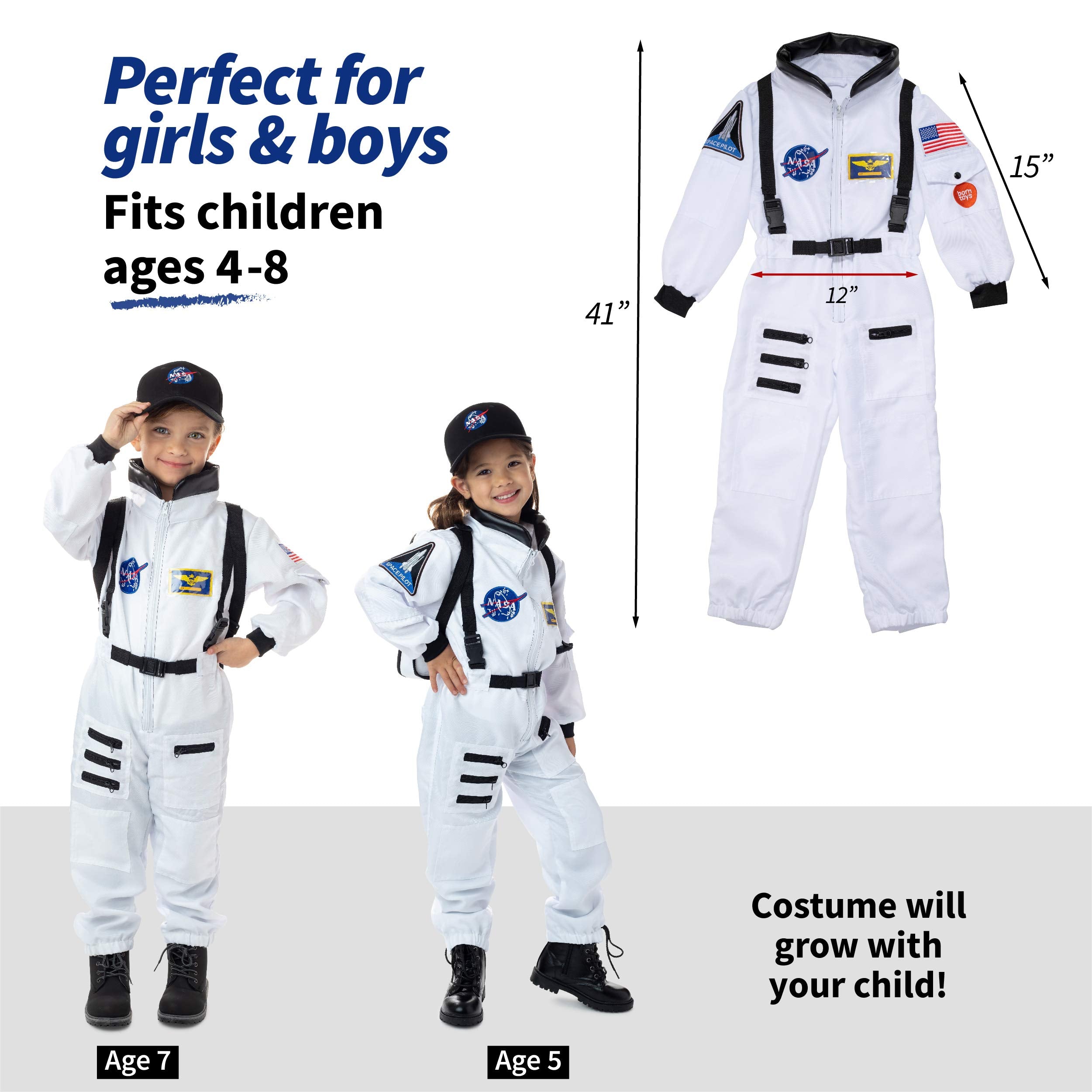 Born Toys scientist costume set for kids, encourages curiosity and hands-on pretend experiments.