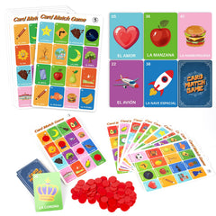 Bosctanuc Loteria bingo tiles for engaging Spanish vocabulary practice.