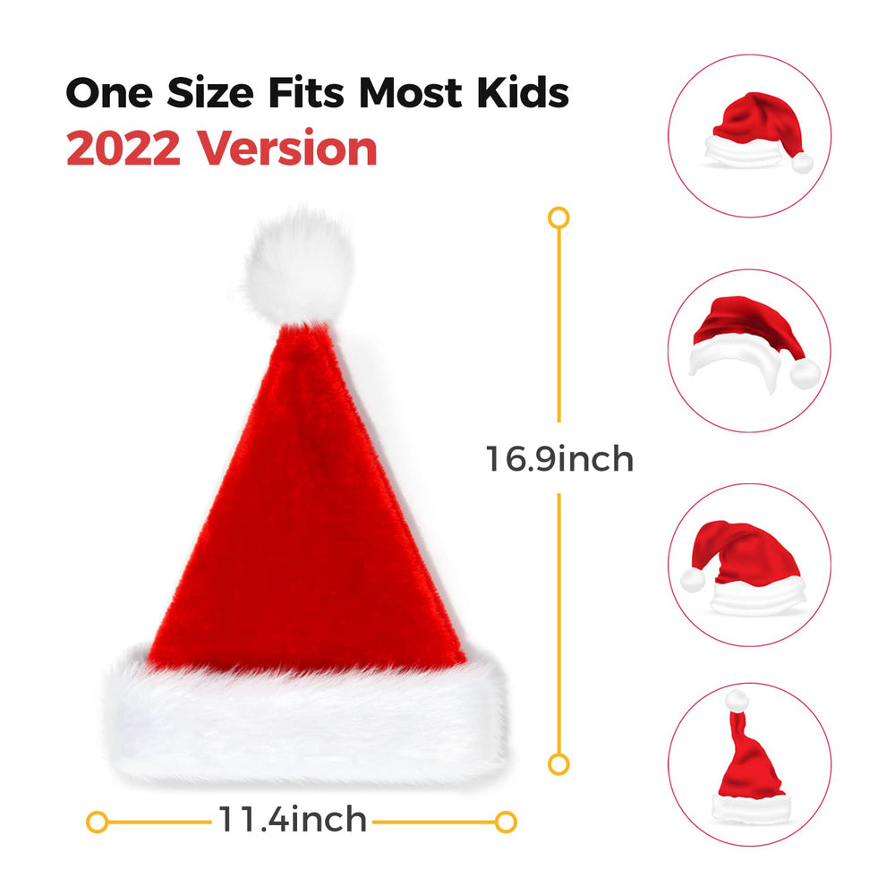 Bosoner Christmas hat with absorb sweat lining stays comfortable