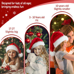 BOSONER Santa Hat Light Up child-wearing showcases festive warmth and hands-free play.
