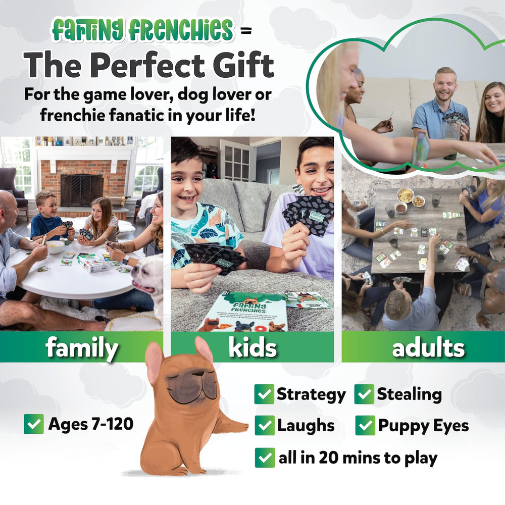 BOSS DOG GAMES Farting Frenchies rule book guiding quick setup and play