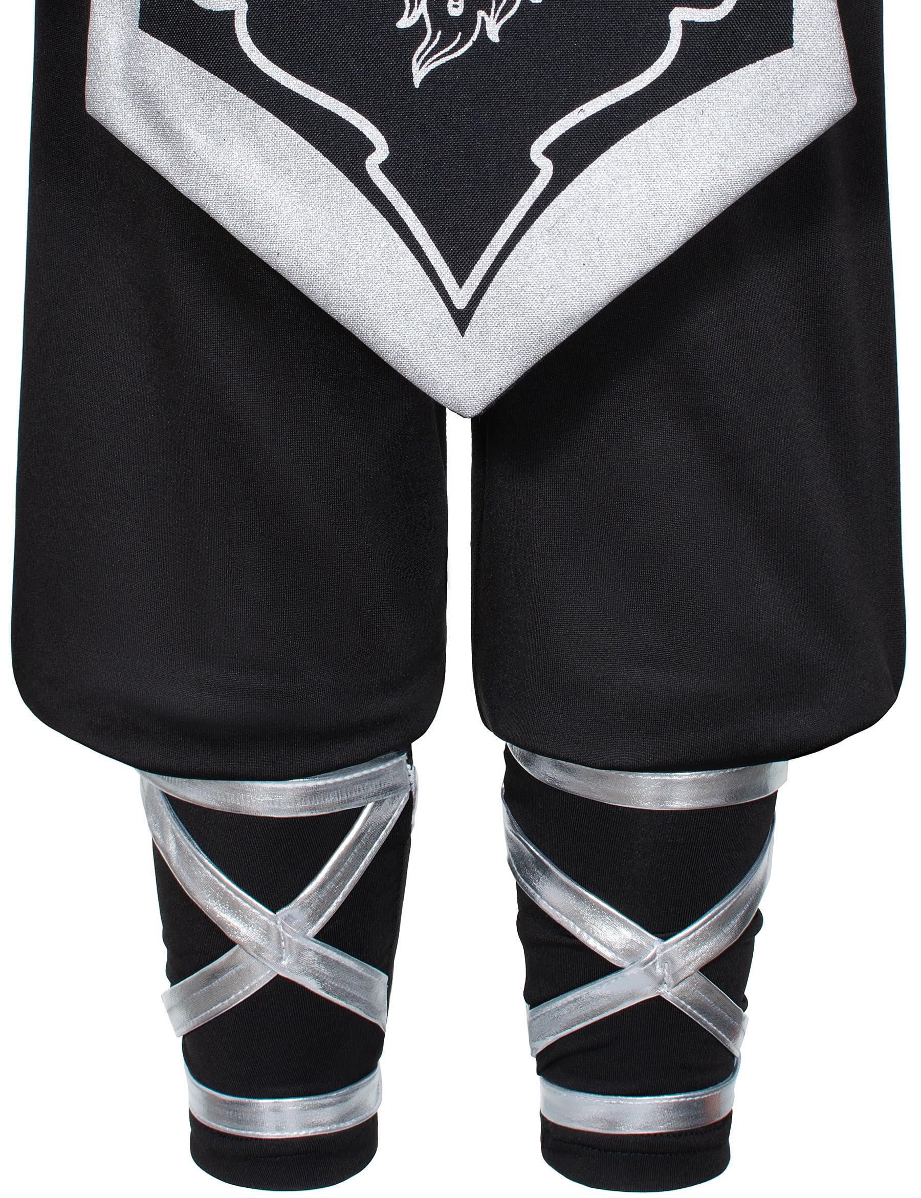 Bosvin Ninjia kid in costume ready for playtime.