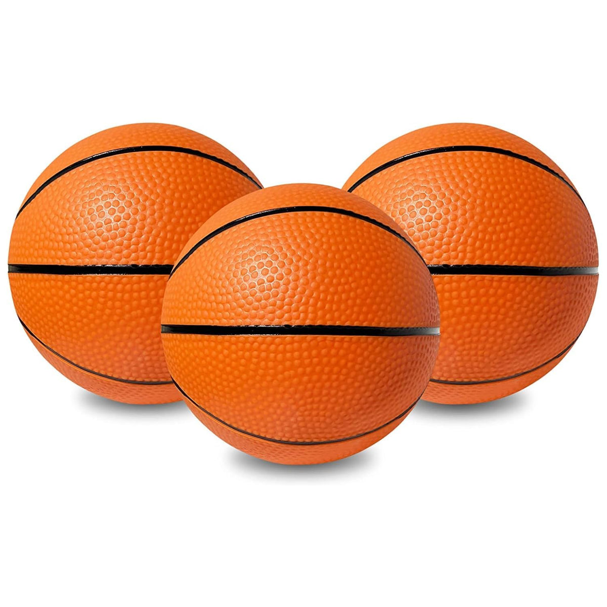 Botabee 5-inch mini basketballs set of 3 ready for indoor and outdoor play.