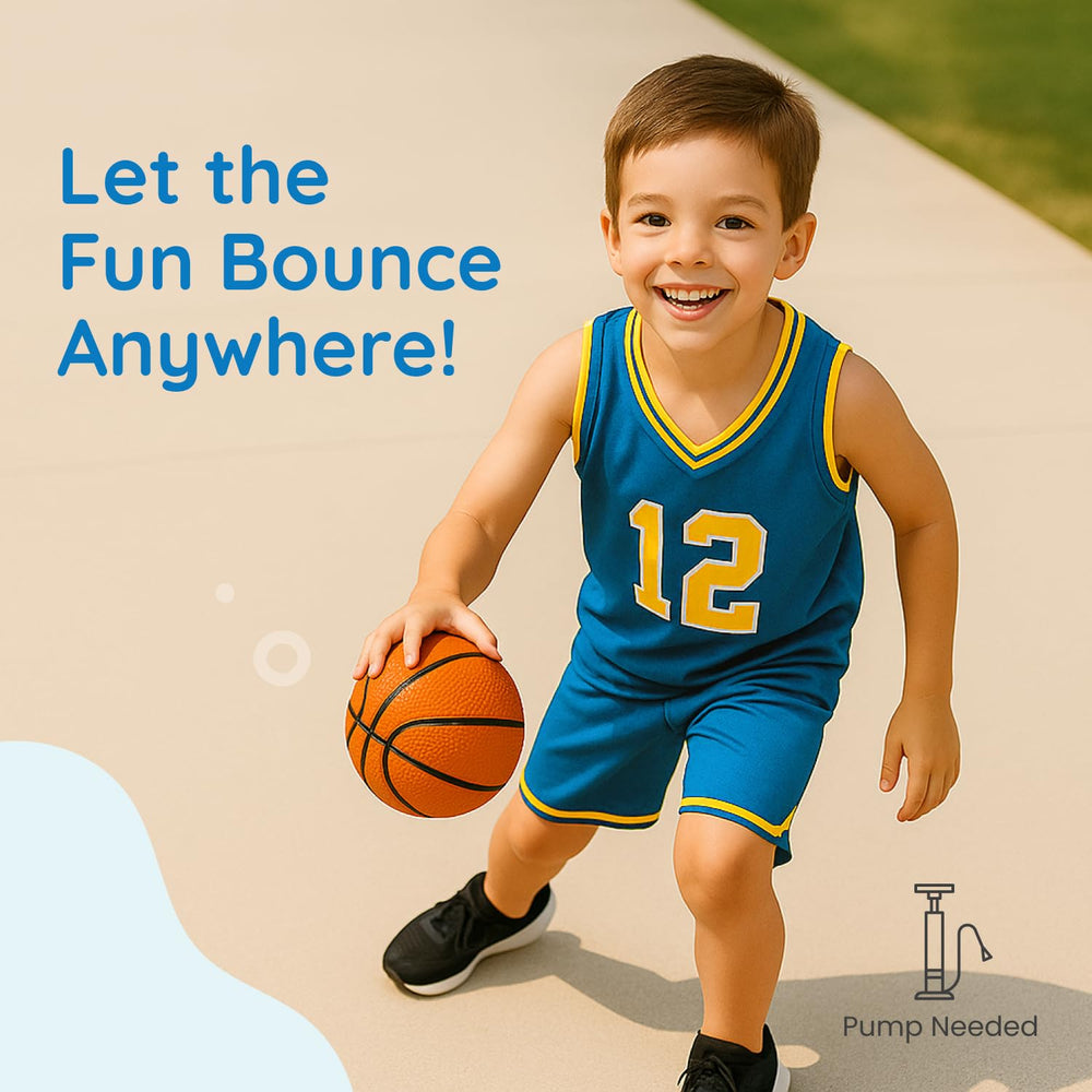 Over-the-door setup with Botabee mini basketball toy for family fun indoors.