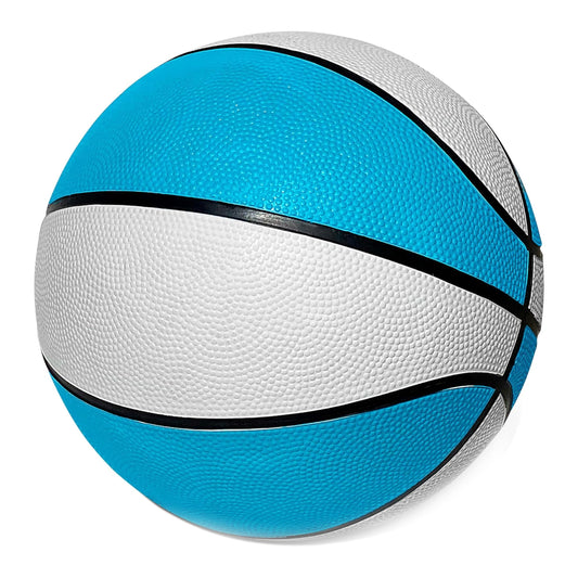 Botabee 9-inch blue pool basketball submerged in water for splashy play