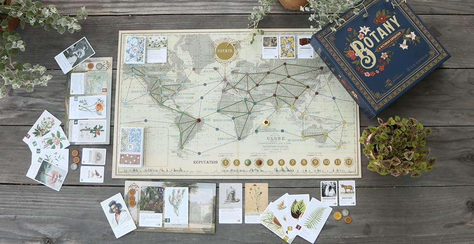 Botany rulebook page demonstrates simple setup for quick learning