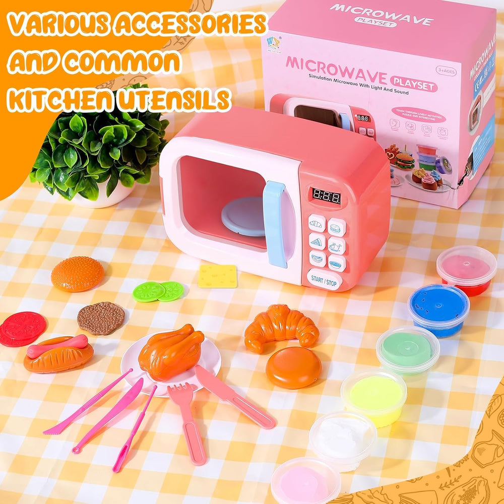 BoterLun microwave with light and sounds enhances pretend play
