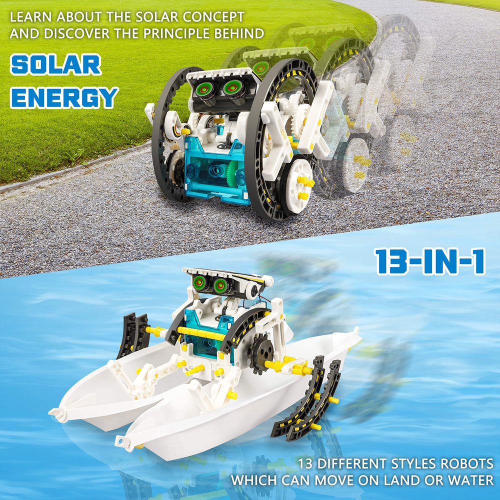 Bottleboom solar robot parts layout highlights easy assembly for budding engineers